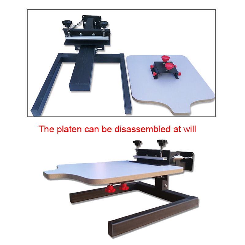 1 color smart screen printing machine with stand SPM02-06