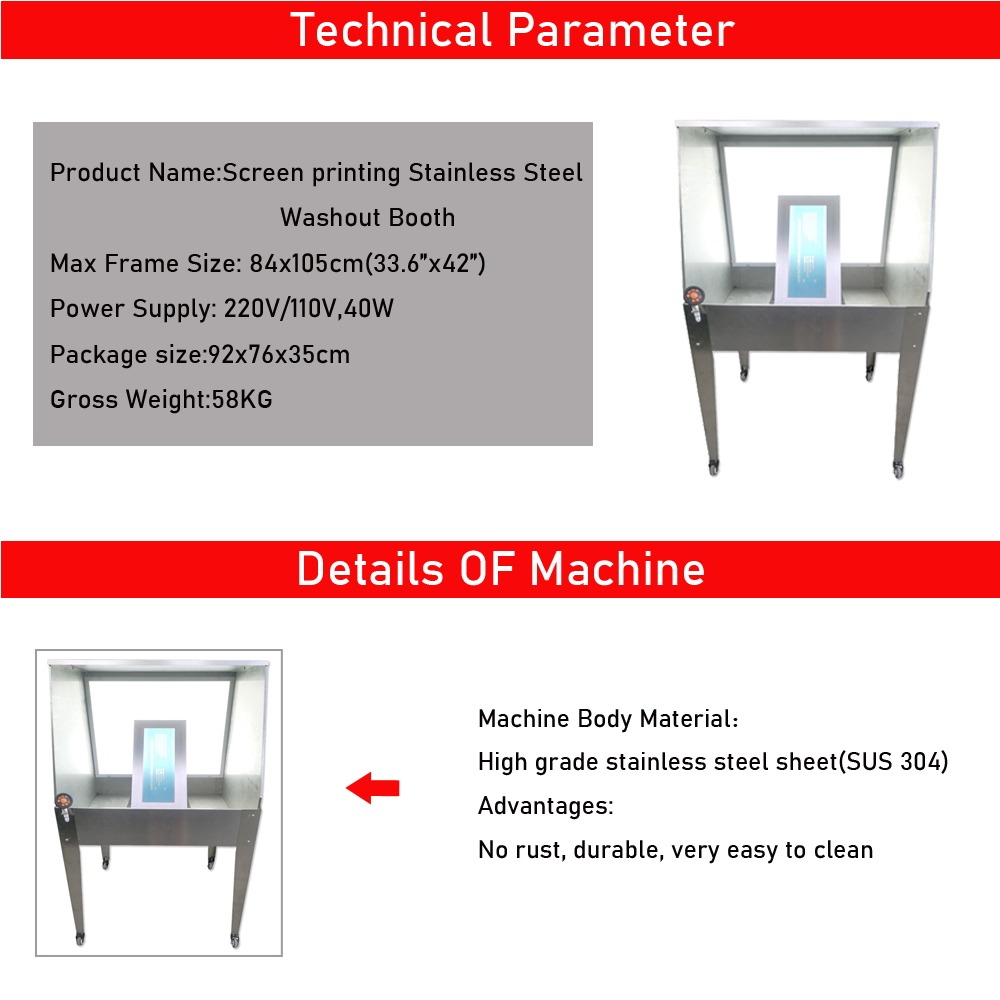 screen washout booth SPM22-05