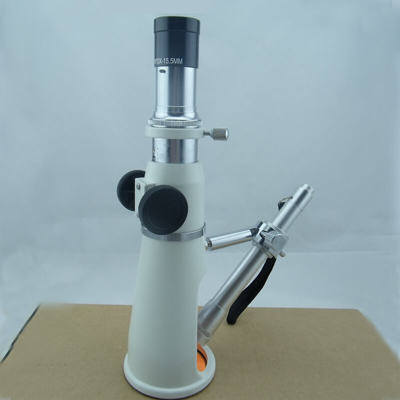 portable handheld stand measuring microscope 100X magnification SPM19-08