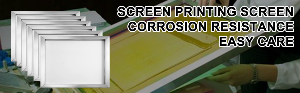 screen printing aluminium frame with mesh SPT02-12